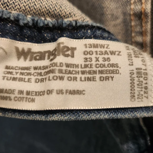 Wrangler Men's Cowboy Cut Denim Jeans 33x36 - Picture 4 of 4